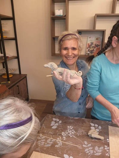The ceramics lab in Geghanist, Armenia, rings joy to the residents of the Warm Hearths homes.