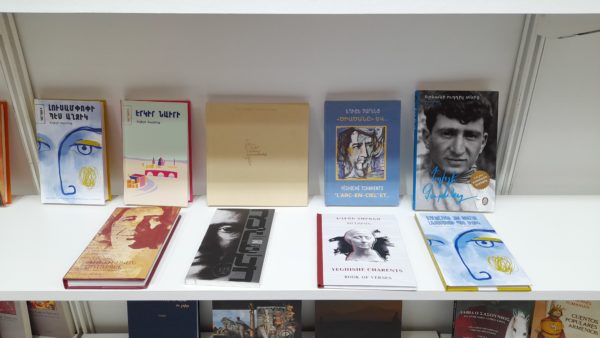 Recent translations of works by Charents. Jubilee edition in center