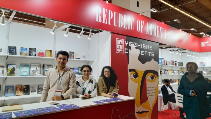 Armen Sargsyan, Tatev Sukiasyan and Astghik Saribekyan (left to right)