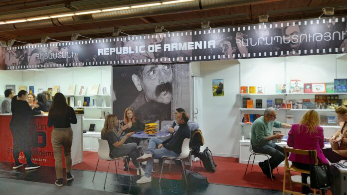 The Armenian stand at the Frankfurt Book Fair