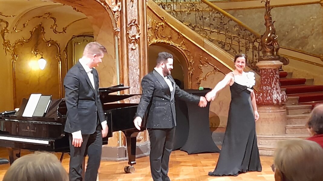 From left, Adam Rogala, Hovhannes Karapetyan, and Silvia Hauer