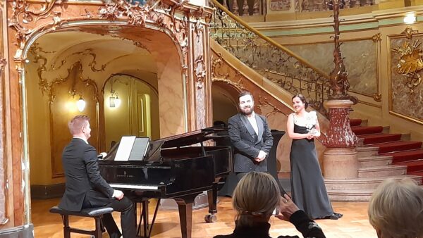 From left, Adam Rogala, Hovhannes Karapetyan and Silvia Hauer